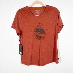 NEW United by Blue Brick Red Take a Stand Graphic Short Sleeve Tee Small